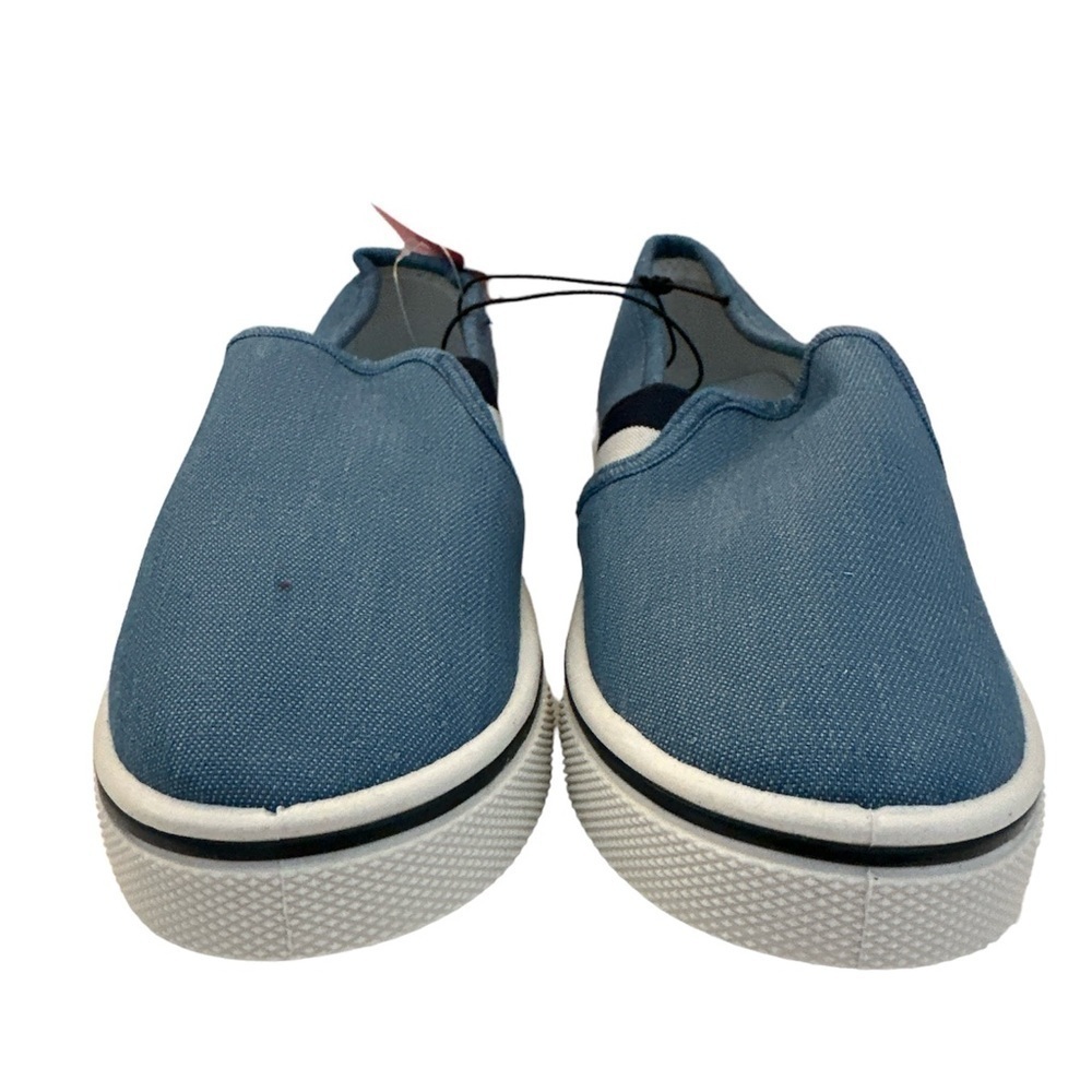 Girl’s Kids Size 12 Blue Denim Slip On Everyday Shoes BNWT